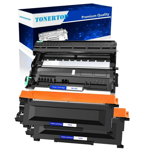 High-Quality High-Yield Toner Cartridge for Brother 2PK TN450 DR420 - Fits FAX-2840 2845 2940 HL-2220