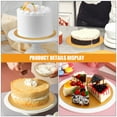 thumbnail image 3 of WHAMVOX 20 Pcs Golden Cake Boards Cardboard Cake Rounds Corrugated Paper Sturdy Stand for Dessert Display Platter, 3 of 8
