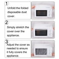 thumbnail image 4 of Uxcell 60pcs Disposable Kitchen Appliance Covers 31.5/39.5/47 Inch Small Appliance Covers, 4 of 5
