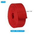 thumbnail image 2 of Uxcell 5.3FT Taekwondo Colored Ranking Belts for Competition Training, Red 2 Pack, 2 of 6