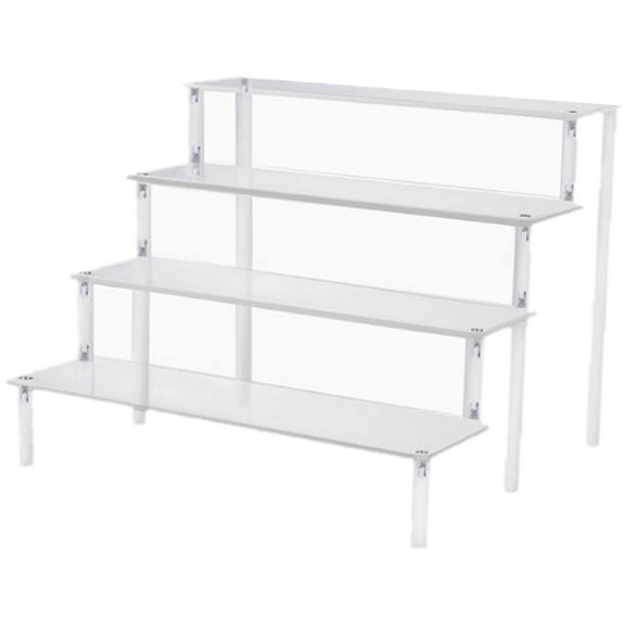 Multi-Use Multi-Tier Acrylic Rack Perfume Makeup Organizer Display Riser 4 4 Ladder