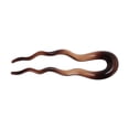 thumbnail image 5 of Unique Bargains 1 Pc Hair Pin U-shaped Hair Accessories 3.94"x1.18" Transparent Brown Dark Brown, 5 of 5