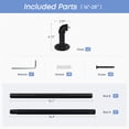 thumbnail image 6 of KoshiMe 1 Inch Black Wrap-Around Curtain Rod, 16"-28" Heavy Duty Industrial Curtain Rods for Windows, Mount Wall or Ceiling,Easy Install, 6 of 7