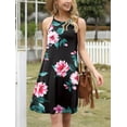 thumbnail image 3 of Airmenty Summer Dresses for Women Beach Floral Tshirt Sundress Sleeveless Casual Loose Tank Dress, 3 of 6