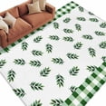 thumbnail image 2 of 6'x9' Area Rugs, Botanical Leaf Indoor Outdoor Area Rug for Living Room Bedroom, Green Buffalo Plaid Checkered Country Washable Bathroom Rugs Kitchen Floor Carpet Mats Home Decor Aesthetic, 2 of 8