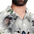 thumbnail image 5 of Koala Men's Short Sleeve Button Down Casual Poplin Shirts for Summer Beach, Printed Design - Unisex, 5 of 6
