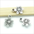 thumbnail image 2 of U8MO 20/50/100X Mini Flowers Tibetan Silver Charms Pendants for Jewelry Making 12*9mm-100pcs, 2 of 5