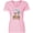 Classic Pink, variant on Is It Friday Yet with Frazzled Woman at Desk Women's V-Neck T-Shirt