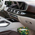 thumbnail image 7 of Wukai Pineapples with Palm Leaves Print Car Trash Can - Easy to Clean Hanging Garbage Bin - Removable Liner - Leak-Car Garbage Can - Waterproof Trash Can for Car and SUV, 7 of 7