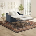 thumbnail image 4 of Serta Harwick Twin Convertible Sleeper Loveseat, Navy Fabric, 4 of 5