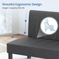 thumbnail image 5 of 41" Mini Couch with USB Charging Port for Bedroom, Mini Futon, Armless Couches Loveseat for Small Spaces Living Room, Seating for Apartment, Office, Dorm, Office, Classroom Furniture, 5 of 7