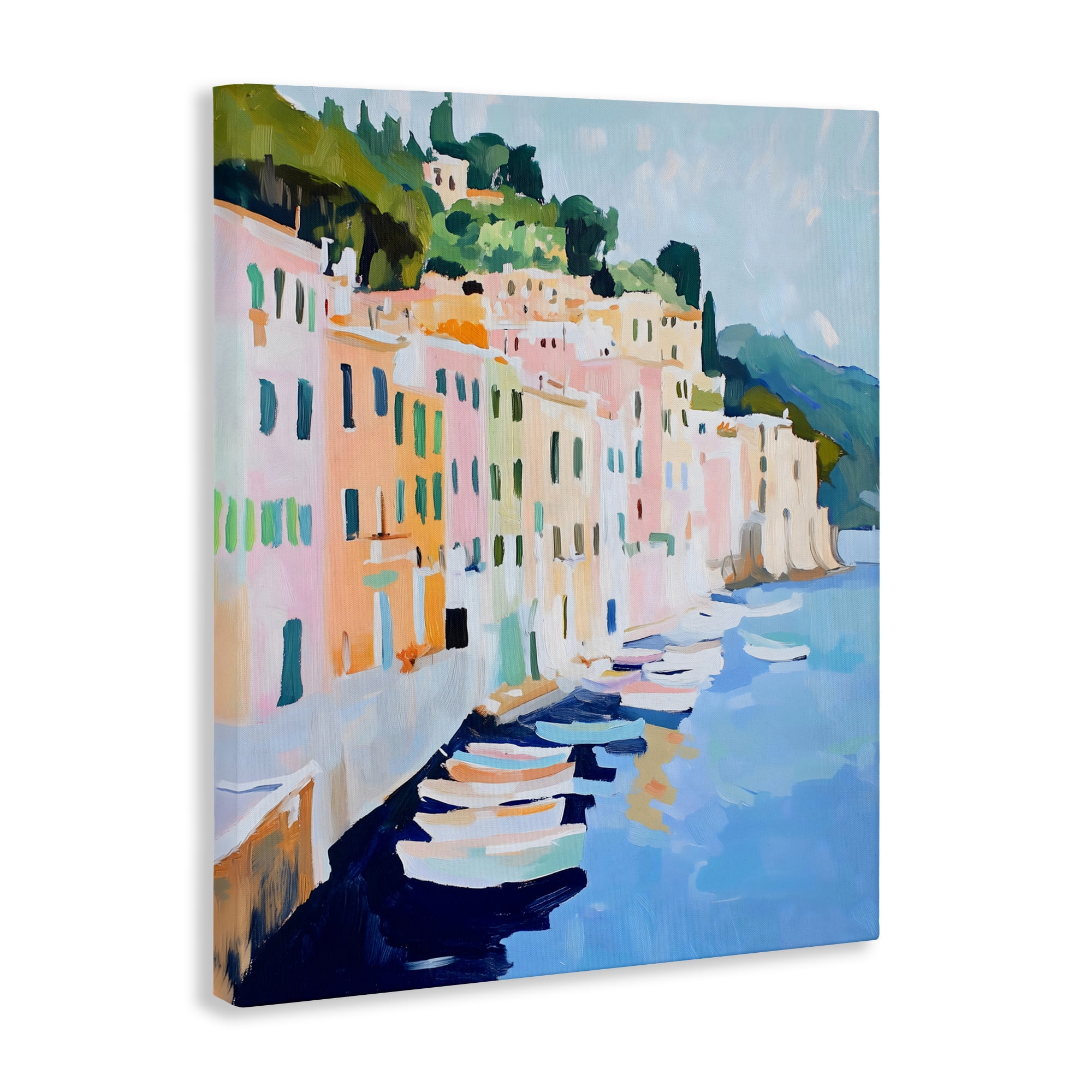 Stupell Industries Portofino Harbor View Canvas Wall Art, design by The Prints Vibe