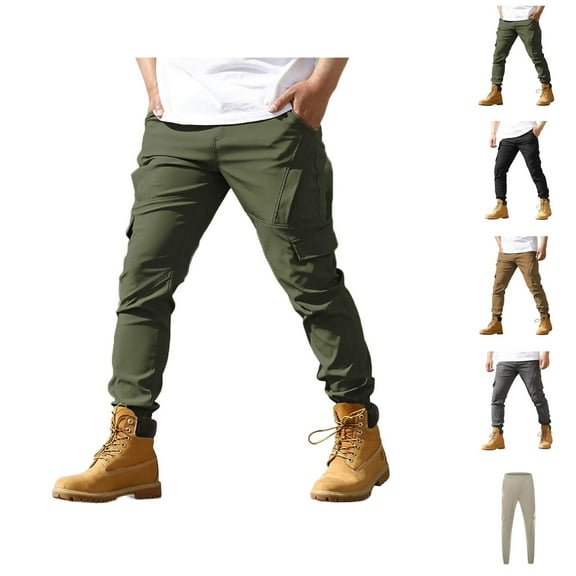 Cargo Pants for Men 2025 Straight Leg Sweatpants Joggers with Pockets Mens Casual Pants Trousers