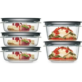 Rubbermaid glass easy find lids 14セット Rubbermaid Divided Meal Prep Containers, Microwave Safe