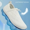 thumbnail image 4 of Dakaela Mens Walking Shoes for Men Athletic Slip on Sneakers Breathable Mesh Knit Running Flats White 11, 4 of 6