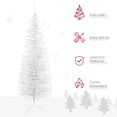thumbnail image 4 of HOMCOM Pencil Christmas Tree, Slim Xmas Tree with Realistic Branches, 4 of 9