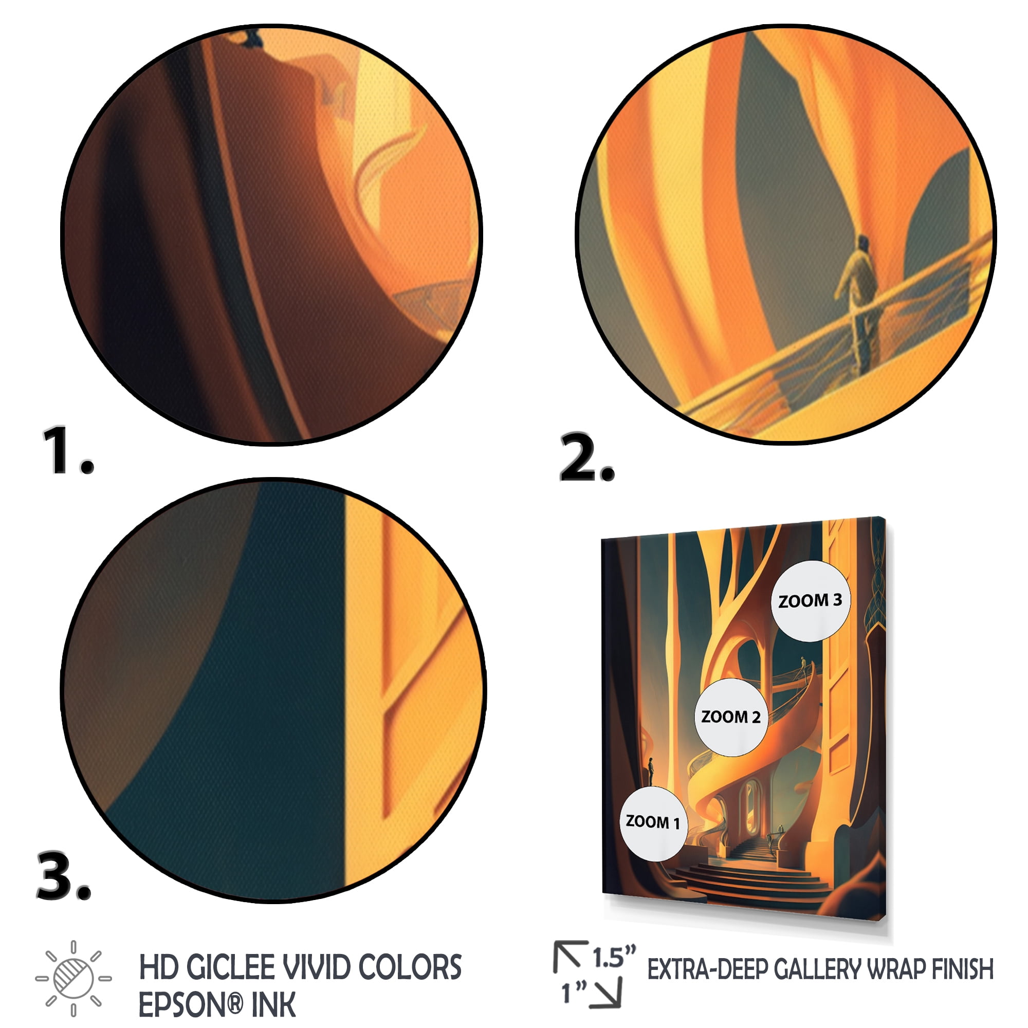 Designart Futuristic Designs II Canvas Wall Art