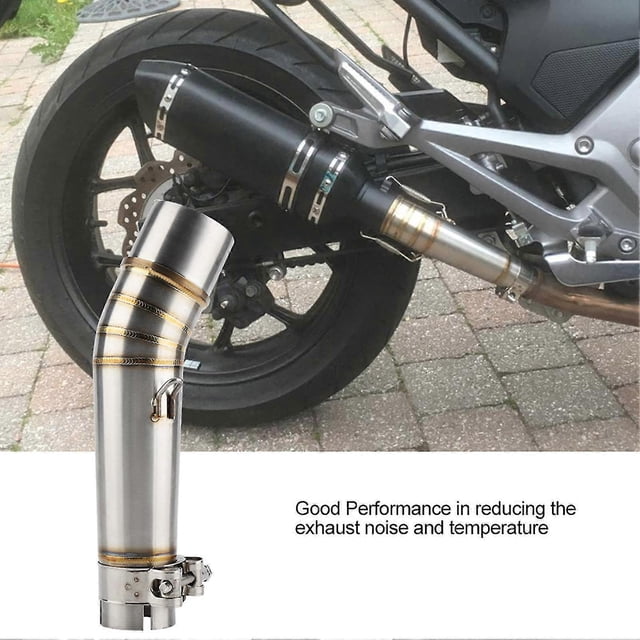 Motorcycle Exhaust Vent Middle Link Pipe for NC700X NC750X NC750S NC700S 2012-2017