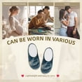 thumbnail image 7 of Wukai Mysterious Moonlit Mountains Print Women's Indoor Bedroom Slipper Slip On Shoes, Unisex House Shoes with Anti-Skid Sole for Men, Gift for Women Men-13, 7 of 7