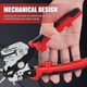 thumbnail image 3 of Leather Hole Punch Tool Stainless Steel Belt Hole Puncher With 6 Holes Adjustable Hole Punch Tool Pliers, 3 of 5