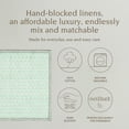 thumbnail image 2 of over&back Hand-Blocked Printed Cotton Cloth Napkins - Washable Napkins Set for Mixing, Matching, and Creating a Custom Home Decor Tablescape - Green Leaf, 2 of 11
