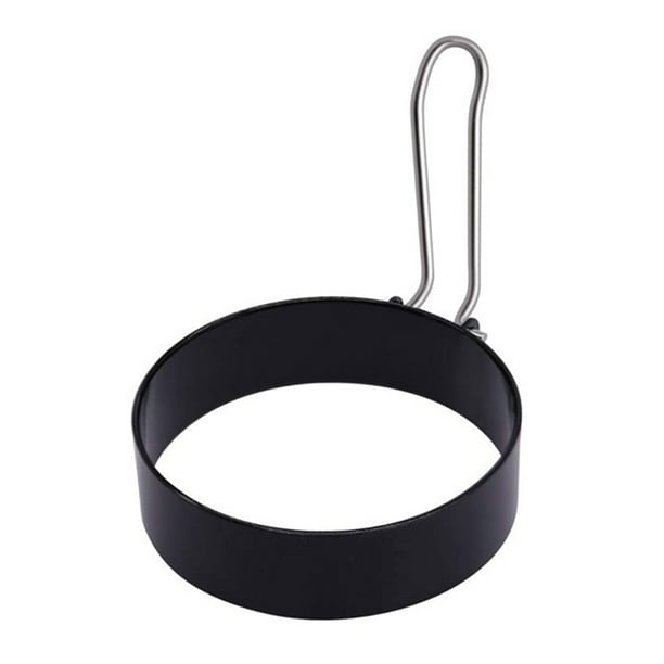 Irfora Anillo de huevo Anillos de cocina de huevo redondos para cocinar Molde moldeador de círculo de metal antiadherente de acero inoxidable Herramienta de cocina doméstica para sándwiches de huevo f Irfora Anillo para cocinar huevos