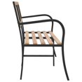 thumbnail image 2 of vidaXL Twin Garden Bench 238 cm Chinese Fir Wood, 2 of 4