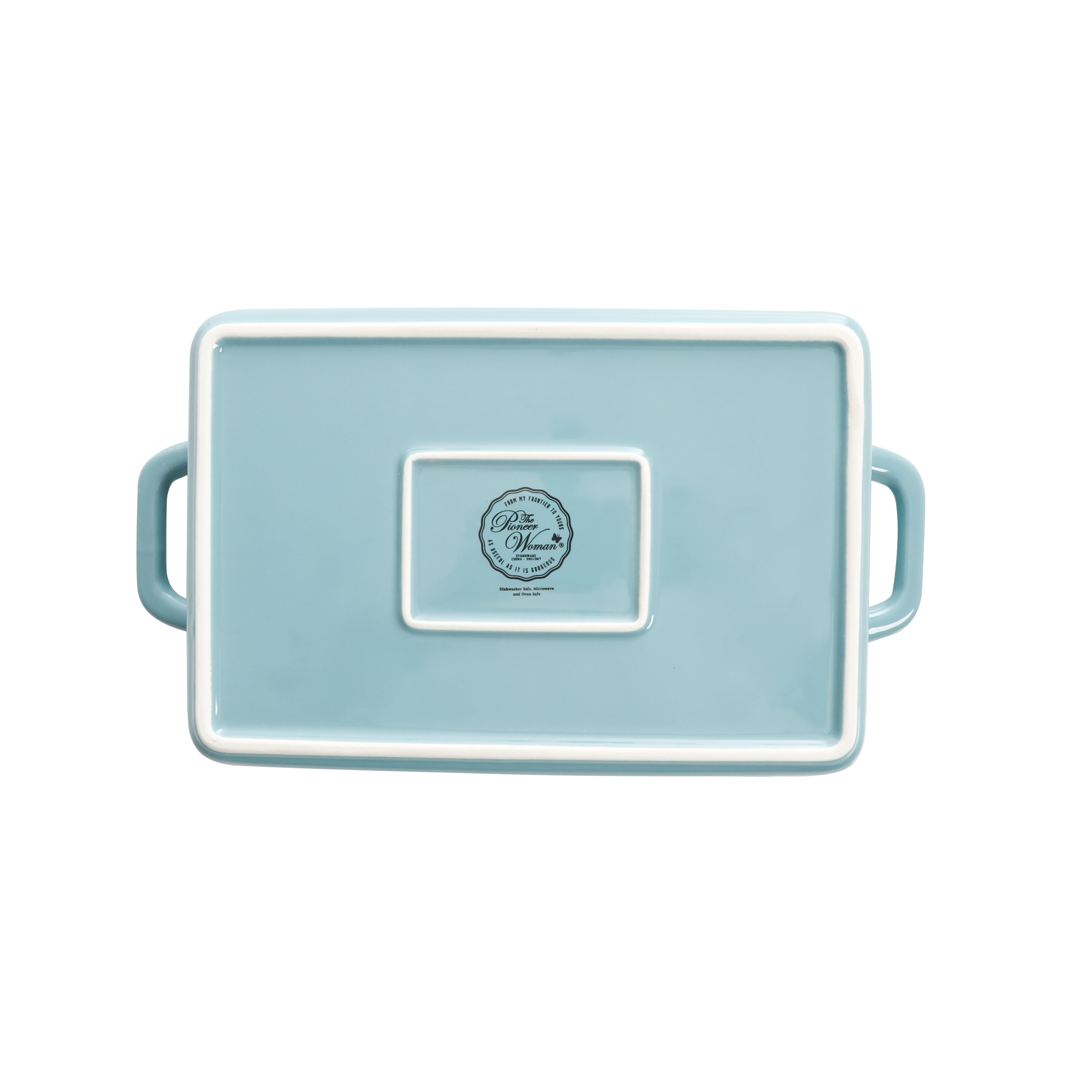The Pioneer Woman Sweet Romance Blossoms Red, Teal 2-Piece Rectangular Ceramic Baking Dish