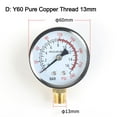 thumbnail image 1 of Y60 0-1.6Mpa 0-230PSI Pool Filter Water Pressure Gauge Meter for Air Compressor, 1 of 5