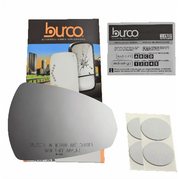 Burco Side View Mirror Replacement Glass - Clear Glass - 5592