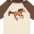 thumbnail image 4 of Inktastic Galloping Brown Horse-stylized illustration Boys or Girls Long Sleeve Baby Bodysuit, 4 of 5