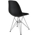 thumbnail image 3 of Modway Paris Chaise d'Appoint Moderne en Acier Métal Finition Noire, 3 of 5