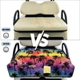 thumbnail image 5 of SEANATIVE Golf Cart Front Seat Covers with Pockets, Non Slip Golf Cart Seat Cushion Covers Suitable for Summer Winter All-Season, Easy to Install and Clean, Palm Tree Colorful Sky Pattern, 5 of 7