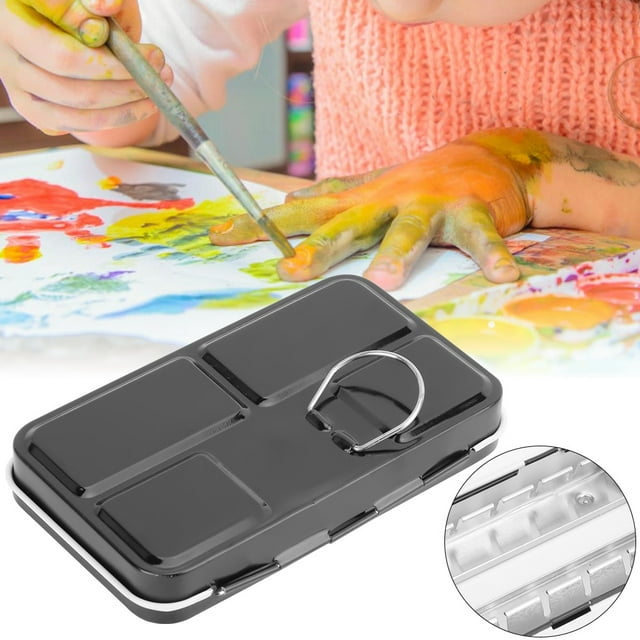 Watercolor Accessory,Portable Solid Watercolor Box Painting Supplies Watercolor Box Maximized Efficiency