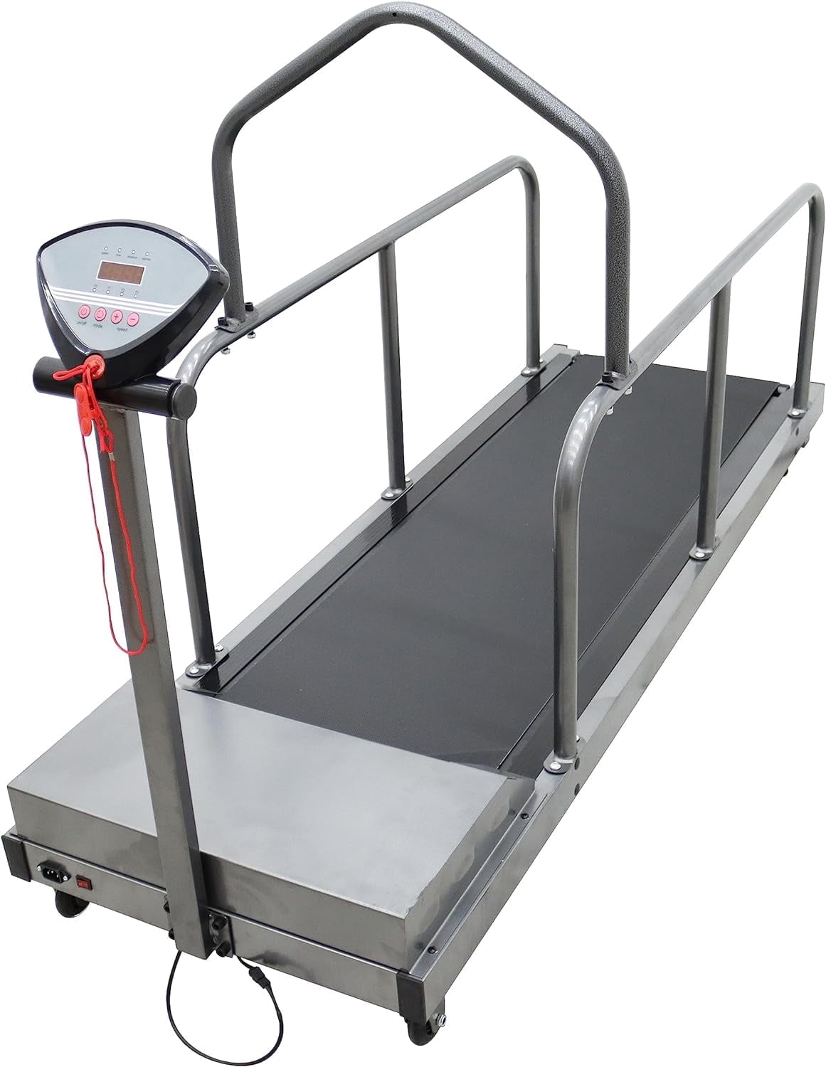 Pet Treadmill Canine Training Exercise Equipment with LED Digital Display and Guardrail 110V