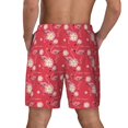 thumbnail image 4 of Goofa Hello Summer Flamingo Printed Men's Swim Trunks Board Shorts Quick Dry Mens Swimming Trunks with Compression Liner,Breathable Fit Hawaii Beach Shorts-3X-Large, 4 of 9