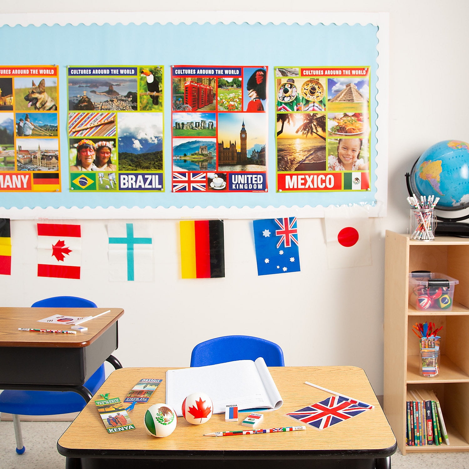 Cultures Around The World Learning Chart, Educational, 12 Pieces