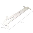 thumbnail image 4 of Stainless Steel Bike Chain Checker Wear Indicator Screws Measurement Chain Hook MTB Road Repair Chain Tools Ruler (Silver), 4 of 6