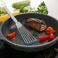 thumbnail image 2 of Blasgw Stainless Steel Steak Frying Fish Spatula, Fan-shaped Spatula, Silicone Spatula, Non Stick Pan, Special Pancake Spatula Blue, 2 of 2