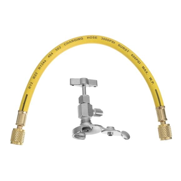 BRIGHTFUFU 1 Set 1/2 R12 R22 R134A Aire acondicionado Aire acondicionado CARGA DE CARGA DE FRIGERANTE CON VÁLVULA