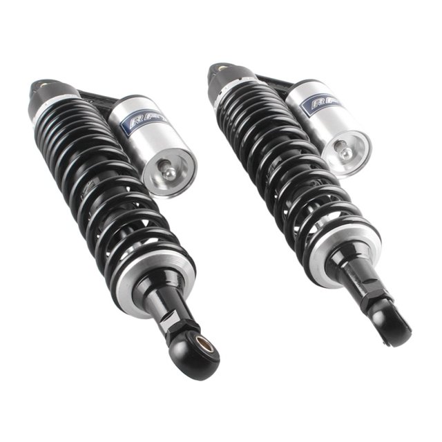 GZYF 375mm 14.75" A Pair Rear Nitrogen Shock Absorbers for Kawasaki Black/Silver Rear Shock Absorbers