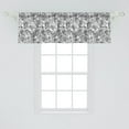 thumbnail image 2 of Ambesonne Vintage Botany Valance Pack of 2, Beer Hops Sketch, 54"X18", Charcoal Grey White, 2 of 4