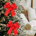 thumbnail image 4 of Wovilon Christmas Polyester Ribbon Swallow Tailed Bow Double Gift Packaging Ribbon Bow Christmas Tree Decorations, 4 of 6