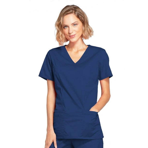 Cherokee Cherokee Workwear Core Stretch Scrubs Top for Women Mock