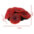 thumbnail image 2 of Artificial Aquarium Fish Tank Decoration Coral Silicone Red, 2 of 8