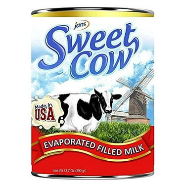 Jans Sweet Cow Evaporated Filled Milk, 12 oz (Pack of 1)