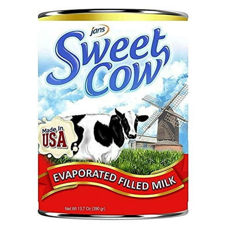 Jans Sweet Cow Evaporated Filled Milk, 12 oz (Pack of 24)