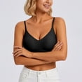 thumbnail image 6 of Women's Back Bra, Racerback Bra, Daily Pullover Bra, Wireless Seamless Bra, Soft Comfort Bra, Supportive Smoothing Bra, Women's Everyday Underwear for Daily Wear | TruBelle,Black L, 6 of 8