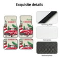 thumbnail image 4 of Honeii Merry Christmas 1 Print Car Foot Mat Four-Piece Set - Front & Rear Universal Car Floor Mats for SUVs, Trucks, Sedans, 4 of 7