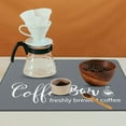 thumbnail image 5 of 2Pack 12x19in Gray Coffee Bar Mats: Absorbent NonSlip Mat for Countertop – Fits Under Coffee Maker Espresso Machine – Heat Resistant Hide Stains – Essential Kitchen Accessory, 5 of 6